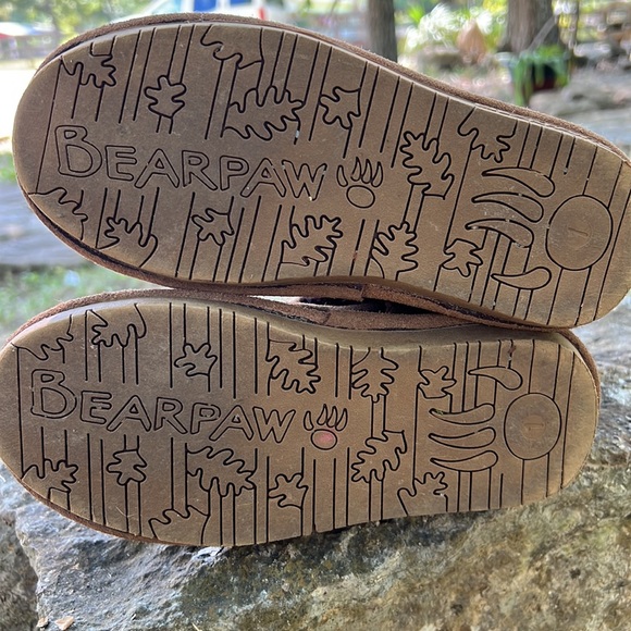 Kids Bearpaw Fleece lined Cheetah Leopard print Boots size 1 - Picture 8 of 8